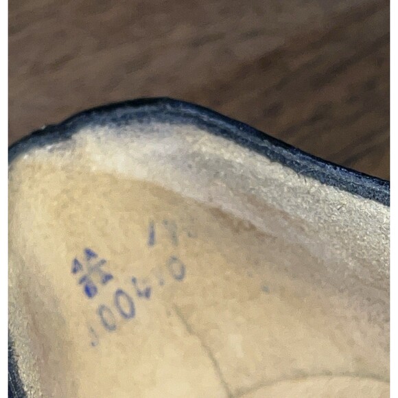 VTG 60s Johansen Shoes Womens 8.5 NARROW 4A Pointy Lace Up Kitten Heels Witchy - Picture 12 of 13